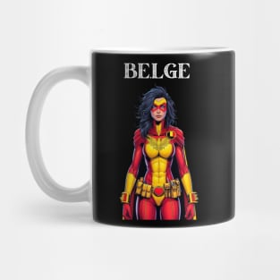 Belgian Superhero: 80's Female Cosmic Comic Book Hero Mug